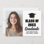 Faire-part Classe moderne de 2025 Graduate Photo Graduation (Devant)
