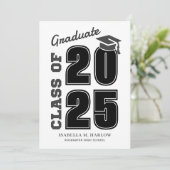 Faire-part Classe moderne de 2025 Lycée (Debout devant)