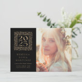 Faire-part Classe photo de l'année feuillue de 2025 Graduatio (Debout devant)