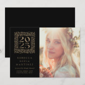 Faire-part Classe photo de l'année feuillue de 2025 Graduatio (Devant / Derrière)