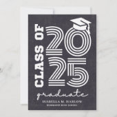 Faire-part Classe rétrograde de 2025 Ecole secondaire (Devant)