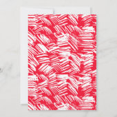 Faire-part Classe rouge pointillée de 2025 Moderne Photo Grad (Dos)