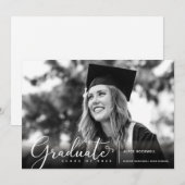 Faire-part Classe simple et élégante de la photographie de fi (Devant / Derrière)