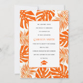 Faire-part Classe tropicale orange de 2024 (Dos)