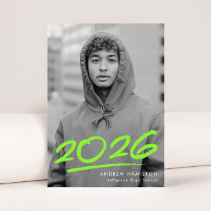 Faire-part Classe verte de chaux pointillée de 2025