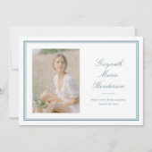 Faire-part Classic Elegance Photo Graduation (Devant)