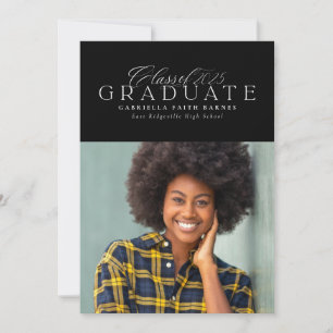 Faire-part Classic élégant Classe de graduation 2024