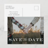 Faire-part Classic Enregistrer La Carte Postale Date (Devant / Derrière)