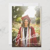 Faire-part Classic Modern Script 2 - Diplôme photo (Devant)