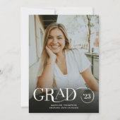 Faire-part Classic Moderne Photo Collage Graduation (Devant)