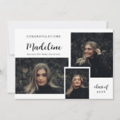 Faire-part Classic Photo Collage Moderne Graduation (Devant)