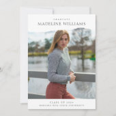 Faire-part Classic Simple 5 Photo Graduation Collage (Devant)