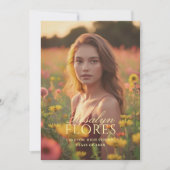 Faire-part Classic Soft Yellow Calligraphy (Devant)