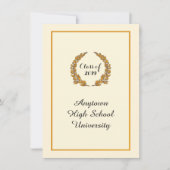 Faire-part classique d'obtention d'un diplôme de s (Devant)