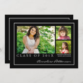 Faire-part classique et élégant de photo de (Devant / Derrière)