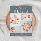 Faire-part Classique quatre | Photo Collage Naissance