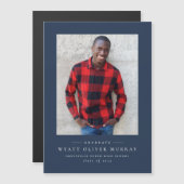 Faire-part classique simple de graduation de la ma (Devant / Derrière)