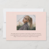 Faire-part Classy Elegant Gold Script Texte Gradué 3 Photo (Dos)