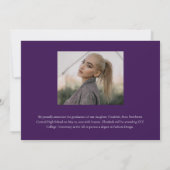 Faire-part Classy Elegant Gold Script Texte Gradué 3 Photo (Dos)