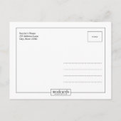 Faire-part CLEAN 2 Photos Enregistrer La Date Carte Postale (Dos)