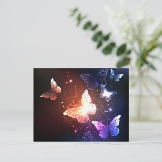 Faire-part Clowing Night Butterflies (Debout devant)