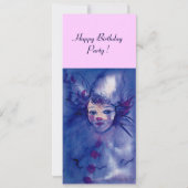 FAIRE-PART CLOWN DANS PURPLE (Dos)