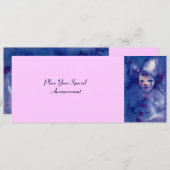 FAIRE-PART CLOWN DANS PURPLE (Devant / Derrière)