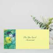 FAIRE-PART CLOWN EN VERT (Debout devant)