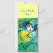 FAIRE-PART CLOWN EN VERT (Dos)