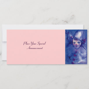 FAIRE-PART CLOWN EN VIOLET