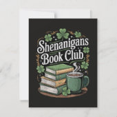 Faire-part Club de lecture St Patricks Day (Devant)