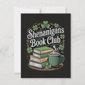 Faire-part Club de lecture St Patricks Day (Dos)