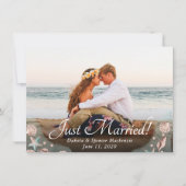 Faire-part Coastal Chic | Photo de mariage sur le thème de ré (Devant)