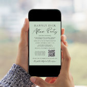 Faire-part Code QR de la photo de la soirée "Happily Ever Aft