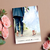 Faire-part Code QR de la soirée de mariage Happily Ever After