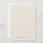 Faire-part Code QR, Elegant Beige Mariage Botanique Moderne (Dos)