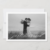 Faire-part Code QR Mariage Classique Just Married (Devant)