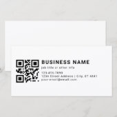 Faire-part Code QR promotionnel d'entreprise (Devant / Derrière)