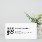 Faire-part Code QR promotionnel d'entreprise (Debout devant)