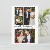 Faire-part Coeur de calligraphie juste marié 4 Mariage photo (Debout devant)