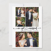 Faire-part Coeur de calligraphie Nous nous sommes mariés 4 Ma (Devant)