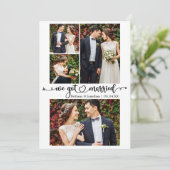 Faire-part Coeur de calligraphie Nous nous sommes mariés 4 Ma (Debout devant)