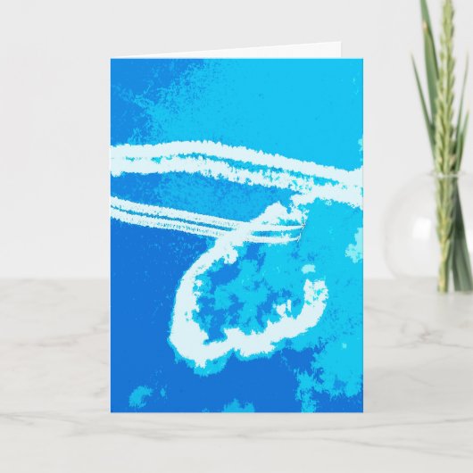 Faire-part Coeur de l'avion (Devant)