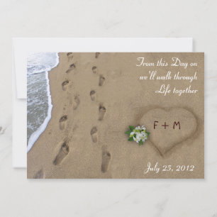 Faire-part Coeur & Tracks / Enregistrer la date