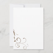 Faire-part Coeurs saignants rouges Fleurs Mariage / Elopement (Dos)