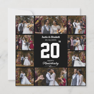 Faire-part Collage de 10 photos pour un joyeux anniversaire