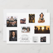 Faire-part COLLAGE DE MÉMOIRE DU Lycée MULTI Photo Graduation (Devant)