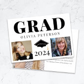 Faire-part Collage de photos Classe de 2024 Graduation