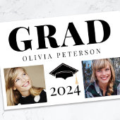 Faire-part Collage de photos Classe de 2024 Graduation