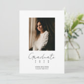 Faire-part Collage de photos Classe de diplômés Écriture mode (Debout devant)